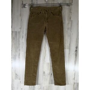 Levis 511 Mens Slim Fit Corduroy Pants 28x30 (fits 29x29) Brown Tan Minimalist